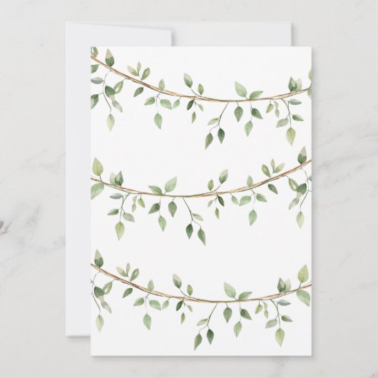 Safari Little Wild One Babykleding Baby shower Kaart (Achterkant)