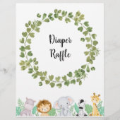 Safari Luier Raffle Poster (Voorkant)