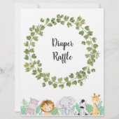 Safari Luier Raffle Poster (Voorkant)