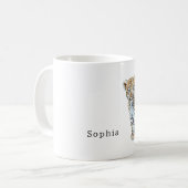 Safari Luipaard Kat Dier Koffiemok (Voorkant links)