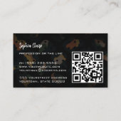 Safari Luipaard Vlekken QR Code Visitekaartje (Achterkant)