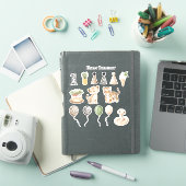 Safari Luipaard Zebra Slang Verjaardag Sticker (iPad Cover)