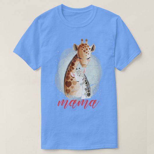 Safari Mama Giraffe T-shirt (Design voorkant)