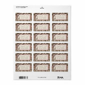 Safari Meisje Adres Label (Full Sheet)