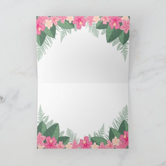 Safari meisje bedankt kaart (Binnen)