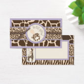 Safari Meisje LAV Gift Label 2 Visitekaartjes (Bureau)