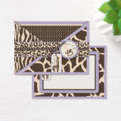 Safari Meisje LAV TY Gift Label 2 Visitekaartje (Bureau)