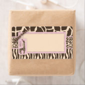 Safari Meisje Naam Tag Etiket (Insitu)