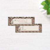 Safari Meisje Skinny Gift Label Mini Visitekaartjes (Bureau)