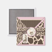 Safari Meisje TY Magnet (Voorkant / Achterkant)