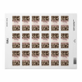 Safari Meisje TY Mini Snoep Bar Label (Full Sheet)