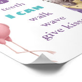 Safari Milestone First Birthday Board Poster (Hoek)