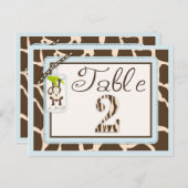 Safari Monkey Animal Print Baby shower Briefkaart (Voorkant / Achterkant)