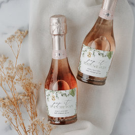 Safari Monkey Baby shower Sparkling Wijnetiket