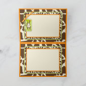 Safari Monkey & Pacifier Animal Print Baby shower Aankondiging (Binnen)