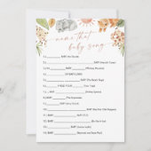 SAFARI Naam Die Baby Song Game Kaart (Voorkant)