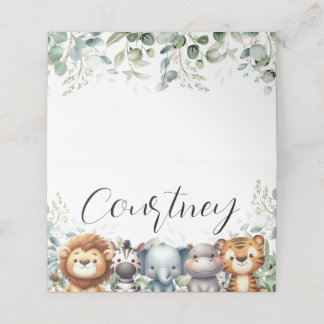 Safari Naam Plaats Kaart Plaatskaartje