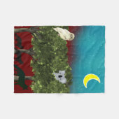 Safari Night Fleece Blanket Deken (Voorkant (Horizontaal))
