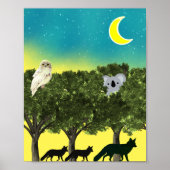 Safari Night Poster (Voorkant)