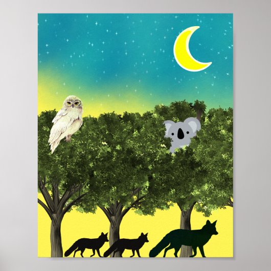 Safari Night Poster (Voorkant)