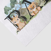 Safari Oerwoud Africa Animal Baby shower Tissuepapier (Detail)