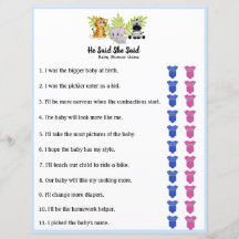 Safari Oerwoud Animal Baby shower zei dat ze zei: