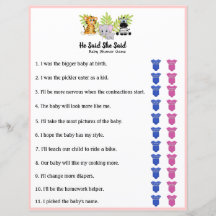 Safari Oerwoud Animal Baby shower zei dat ze zei: