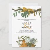 Safari Oerwoud Animal Engagement Party Kaart (Voorkant)