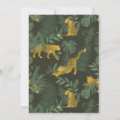 Safari Oerwoud Animal Engagement Party Kaart (Achterkant)