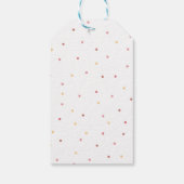 Safari Oerwoud Animal Pink Girls Verjaardag Cadeaulabel (Achterkant)