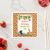 Safari Oerwoud Animal Theme Birthday Party Servet (Insitu)