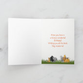 Safari Oerwoud Animal Theme Happy Birthday Kaart (Binnen)