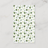 Safari Oerwoud Animals Baby Showe Diaper Raffle Informatiekaartje (Achterkant)