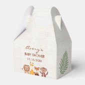 Safari Oerwoud Animals Baby shower Favor Box Bedankdoosjes (Voorkant Zijde)