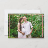 Safari Oerwoud Animals Baby shower Foto Bedankt (Achterkant)