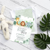 Safari Oerwoud Animals Baby shower Kaart