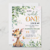 Safari Oerwoud Animals Baby shower Kaart (Voorkant)