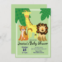 Safari Oerwoud Animals Baby shower