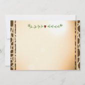 Safari Oerwoud Animals Baby shower Uitnodiging (Achterkant)