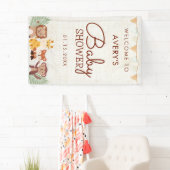 Safari Oerwoud Animals Baby shower Welkomstteken Spandoek (Insitu)