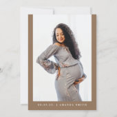 Safari Oerwoud Animals Boho Arch Baby shower Kaart (Achterkant)