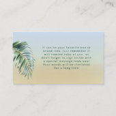 Safari Oerwoud Animals Book for Baby shower Game Informatiekaartje (Achterkant)