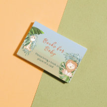 Safari Oerwoud Animals Book for Baby shower Game