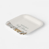 Safari Oerwoud Animals Boy Baby shower Papieren Bordje (Gebogen)