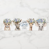 Safari Oerwoud Animals Boy Baby shower Waterfles Etiket (Enkel label)