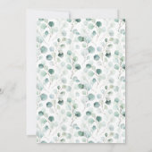 Safari Oerwoud Animals Eucalyptus Baby shower Kaart (Achterkant)