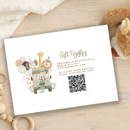 Safari Oerwoud Animals Gift Registry Enclosure Informatiekaartje