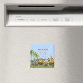 Safari Oerwoud Animals in Train Dank u Magnet (Insitu (Vaatwasser))