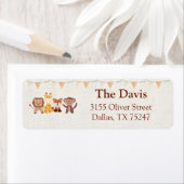 Safari Oerwoud Animals Return Address Label (Insitu)