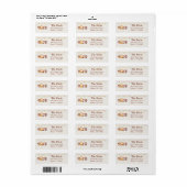 Safari Oerwoud Animals Return Address Label (Full Sheet)